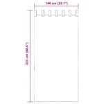 vidaXL Voálové závesy so slučkami, 2 ks, svetlohnedé 140x225 cm – Obrázok 8