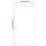 vidaXL Voálové závesy so slučkami, 2 ks, svetlohnedé, 140x245 cm – Obrázok 8
