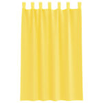 vidaXL Voálové závesy so slučkami, 2 ks, žlté, 140x175 cm – Obrázok 4