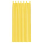 vidaXL Voálové závesy so slučkami, 2 ks, žlté, 140x245 cm – Obrázok 4
