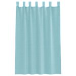 vidaXL Voálové závesy so slučkami, 2 ks, tyrkysové, 140x175 cm – Obrázok 4