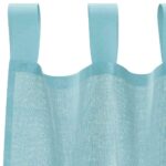 vidaXL Voálové závesy so slučkami, 2 ks, tyrkysové, 140x175 cm – Obrázok 5