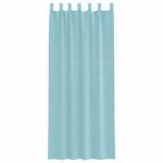 vidaXL Voálové závesy so slučkami, 2 ks, tyrkysové, 140x260 cm – Obrázok 4