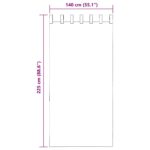 vidaXL Voálové závesy so slučkami, 2 ks, vínovo červené, 140x225 cm – Obrázok 8