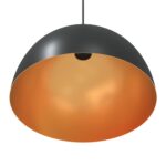 vidaXL Závesné lampy 2 ks, výškovo nastaviteľné, E27, čierne, Ø 30 cm, kovové – Obrázok 10
