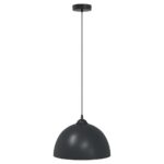 vidaXL Závesné lampy 2 ks, výškovo nastaviteľné, E27, čierne, Ø 30 cm, kovové – Obrázok 5