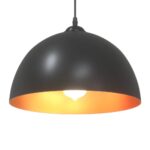 vidaXL Závesné lampy 2 ks, výškovo nastaviteľné, E27, čierne, Ø 30 cm, kovové – Obrázok 6