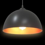 vidaXL Závesné lampy 2 ks, výškovo nastaviteľné, E27, čierne, Ø 30 cm, kovové – Obrázok 7