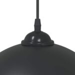 vidaXL Závesné lampy 2 ks, výškovo nastaviteľné, E27, čierne, Ø 30 cm, kovové – Obrázok 9