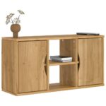 vidaXL TV skrinka „ODDA“ 79x24x40 cm masívne borovicové drevo