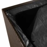 vidaXL Záhradný úložný box hnedý 220x50x58 cm polyratan – Obrázok 10