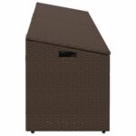 vidaXL Záhradný úložný box hnedý 220x50x58 cm polyratan – Obrázok 5