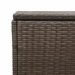 vidaXL Záhradný úložný box hnedý 220x50x58 cm polyratan – Obrázok 8