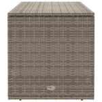 vidaXL Záhradná krabica na vankúše, sivá 100x55x55,5 cm, polyratan – Obrázok 5