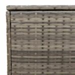 vidaXL Záhradná krabica na vankúše, sivá 100x55x55,5 cm, polyratan – Obrázok 9