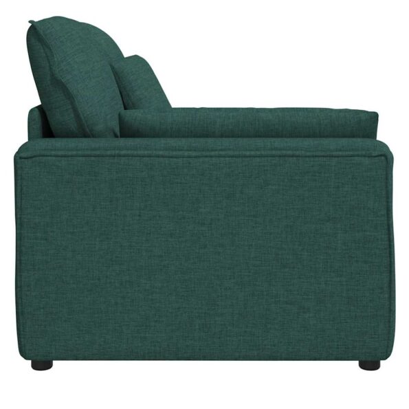 vidaXL Modulárna opierka na ruky s vankúšmi, tmavozelená, 100 cm – Obrázok 4