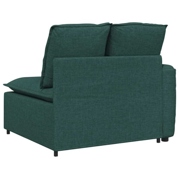 vidaXL Modulárna opierka na ruky s vankúšmi, tmavozelená, 100 cm – Obrázok 5