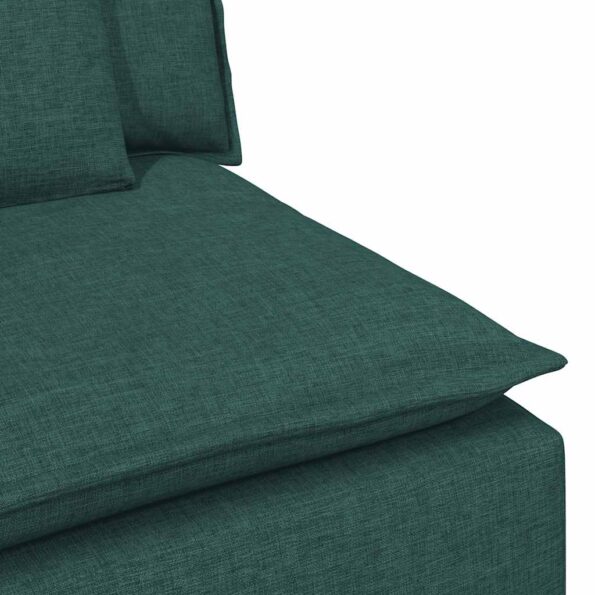 vidaXL Modulárna opierka na ruky s vankúšmi, tmavozelená, 100 cm – Obrázok 7
