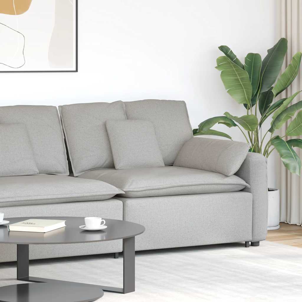 4104396_1.jpg vidaXL Modulová opierka na ruky s vankúšmi, oblačne sivá 100 cm – Obrázok 1