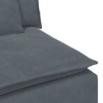 vidaXL Modulová opierka na ruky s vankúšmi, tmavosivá, 100 cm – Obrázok 8