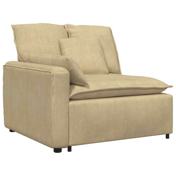 vidaXL Modulárna opierka na ruky s vankúšmi, sivozelená, 100 cm – Obrázok 2