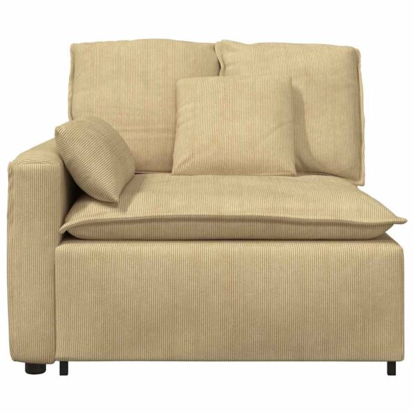 vidaXL Modulárna opierka na ruky s vankúšmi, sivozelená, 100 cm – Obrázok 3