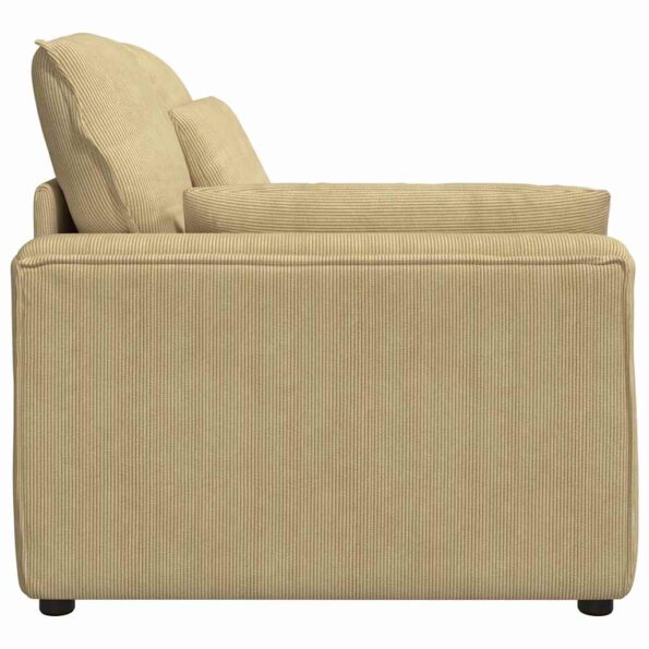 vidaXL Modulárna opierka na ruky s vankúšmi, sivozelená, 100 cm – Obrázok 4