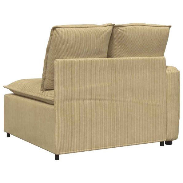 vidaXL Modulárna opierka na ruky s vankúšmi, sivozelená, 100 cm – Obrázok 5