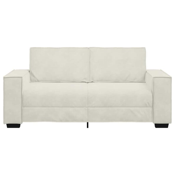 vidaXL 2-miestna pohovka krémová 180x78x84 cm zamatová – Obrázok 4