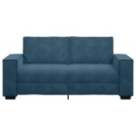 vidaXL 2-miestna pohovka modrá 180x78x84 cm zamatová – Obrázok 4