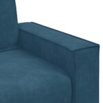 vidaXL 2-miestna pohovka modrá 180x78x84 cm zamatová – Obrázok 7