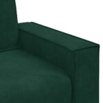 vidaXL 3-miestna pohovka, tmavozelená 220x78x84 cm, zamat – Obrázok 7