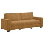 vidaXL 3-miestna pohovka hnedá 220x78x84 cm zamatová – Obrázok 2