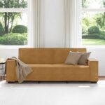 vidaXL 3-miestna pohovka hnedá 220x78x84 cm zamatová – Obrázok 3