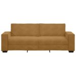 vidaXL 3-miestna pohovka hnedá 220x78x84 cm zamatová – Obrázok 4
