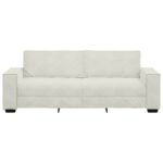 vidaXL 3-miestna pohovka krémová 220x78x84 cm zamatová – Obrázok 4