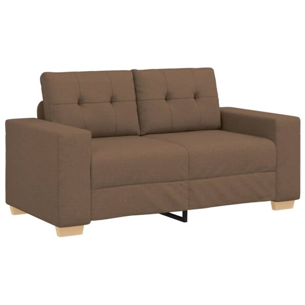 vidaXL Dvojpohovka hnedá 160x77x82 cm látková – Obrázok 2