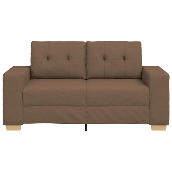vidaXL Dvojpohovka hnedá 160x77x82 cm látková – Obrázok 4