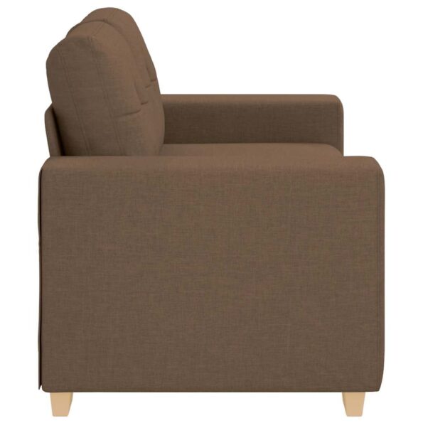 vidaXL Dvojpohovka hnedá 160x77x82 cm látková – Obrázok 5