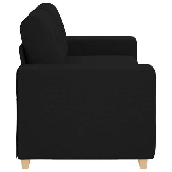 vidaXL Dvojpohovka, čierna 180x77x82 cm, látka – Obrázok 5