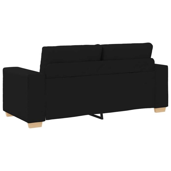vidaXL Dvojpohovka, čierna 180x77x82 cm, látka – Obrázok 6