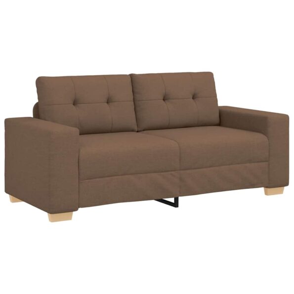 vidaXL Dvojpohovka hnedá 180x77x82 cm látková – Obrázok 2