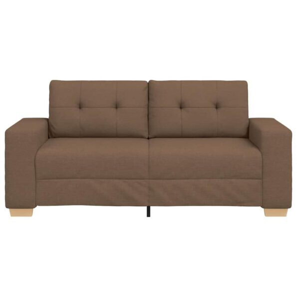 vidaXL Dvojpohovka hnedá 180x77x82 cm látková – Obrázok 4