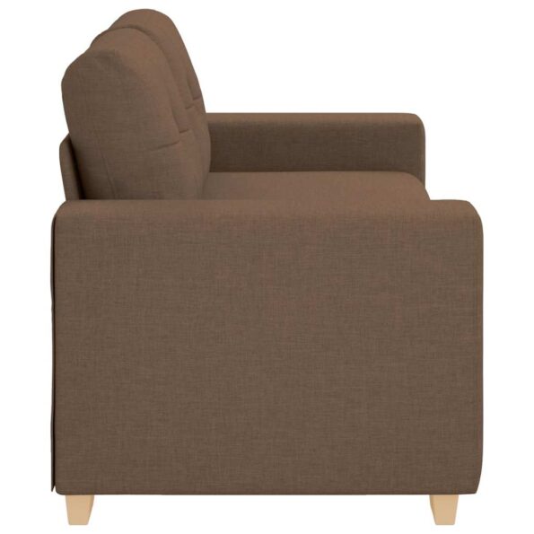 vidaXL Dvojpohovka hnedá 180x77x82 cm látková – Obrázok 5