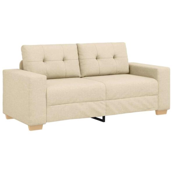 vidaXL Dvojpohovka krémová 180x77x82 cm látka – Obrázok 2