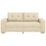 vidaXL Dvojpohovka krémová 180x77x82 cm látka – Obrázok 4