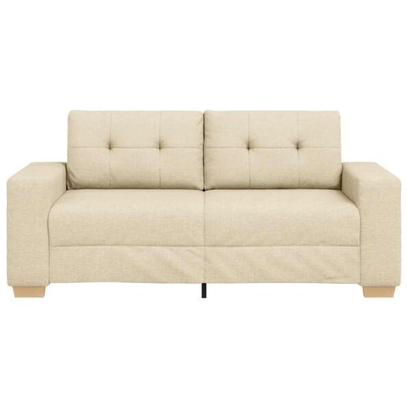 vidaXL Dvojpohovka krémová 180x77x82 cm látka – Obrázok 4