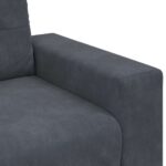 vidaXL Rozkladacia pohovka, tmavosivá 100x78x80 cm, zamatová – Obrázok 7