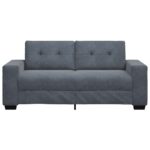 vidaXL Dvojpohovka, tmavosivá, zamatová 180x77x82 cm – Obrázok 4