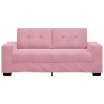 vidaXL Dvojpohovka ružová 180x77x82 cm zamatová – Obrázok 4